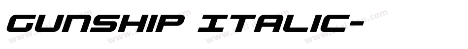 Gunship Italic字体转换
